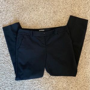 Express columnist black ankle pant size 8